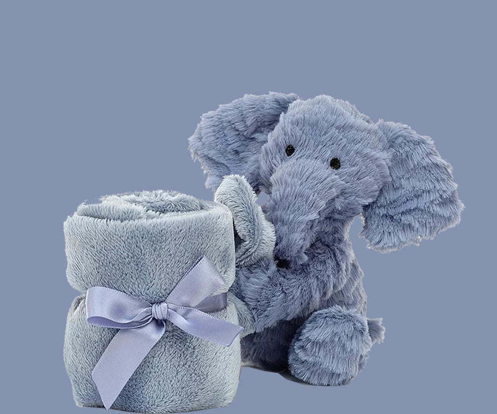 Jellycat blue elephant 2024 soother
