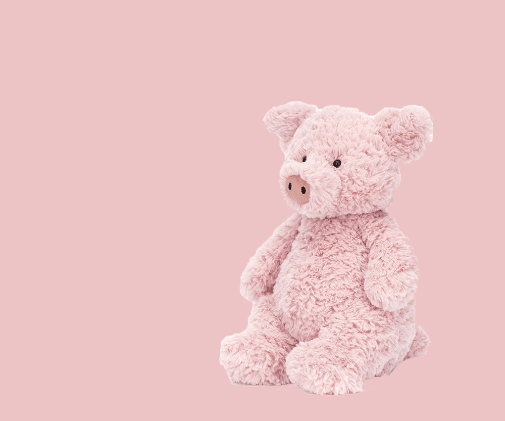 Jellycat Farm Animals - I Want That Present