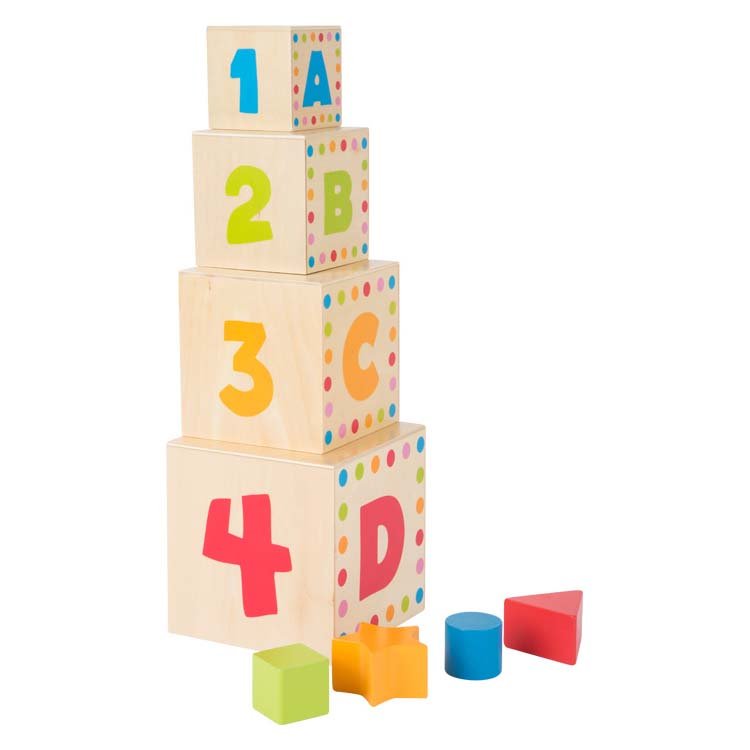 ABC Stacking Cubes by Small Foot - I Want That Present