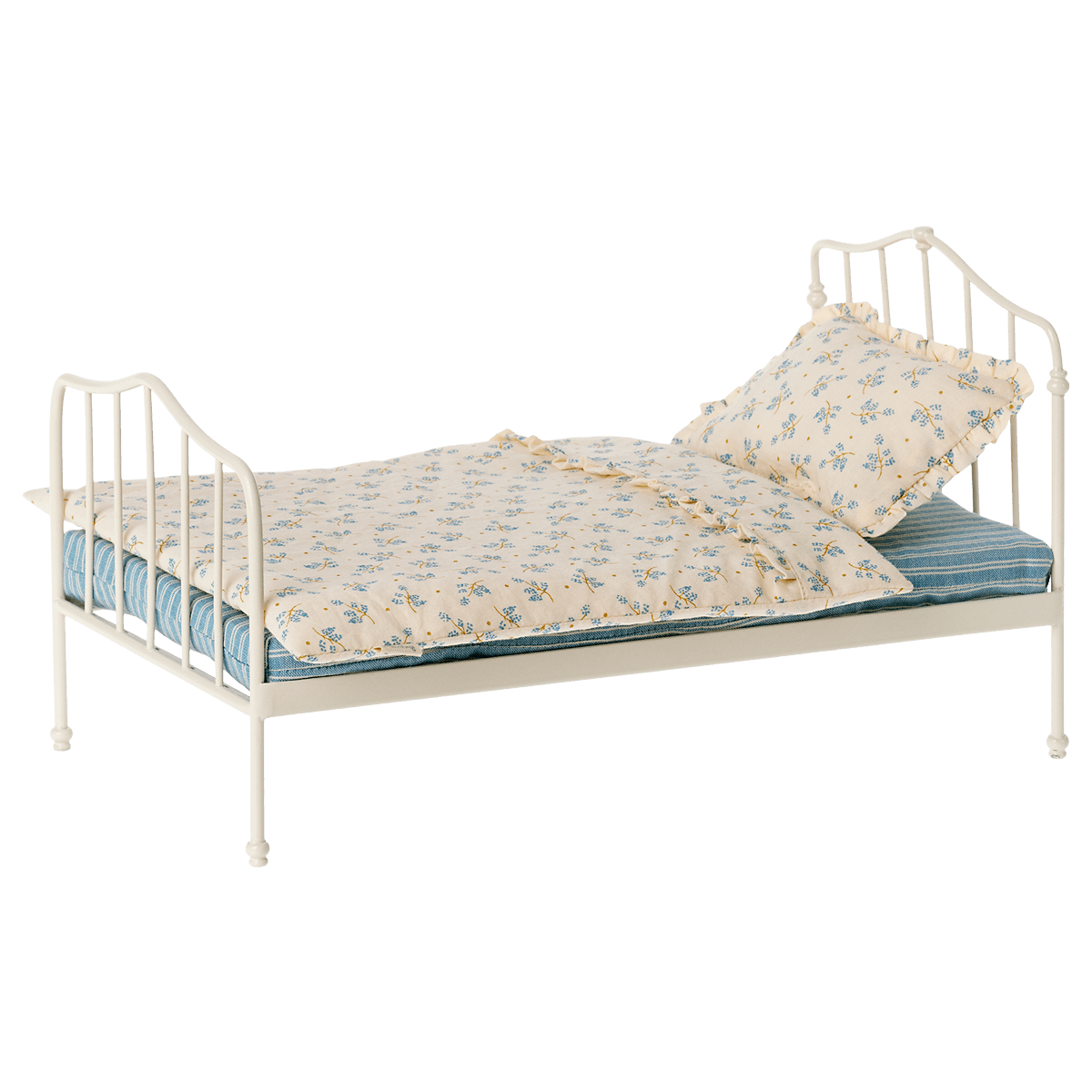 Maileg Miniature Metal Bed and Bedding - I Want That Present