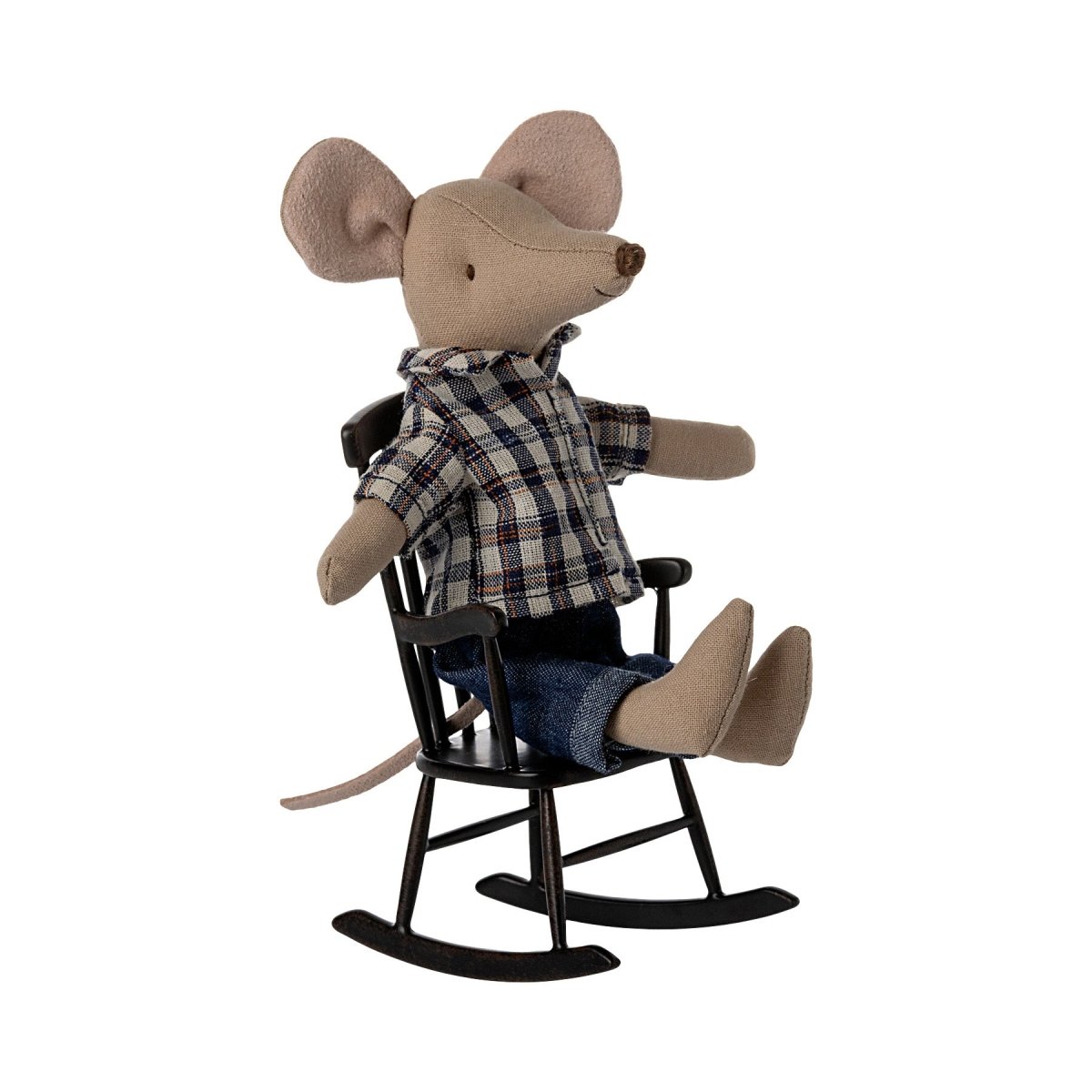 Maileg Rocking Chair, Mouse, Anthracite - I Want That Present