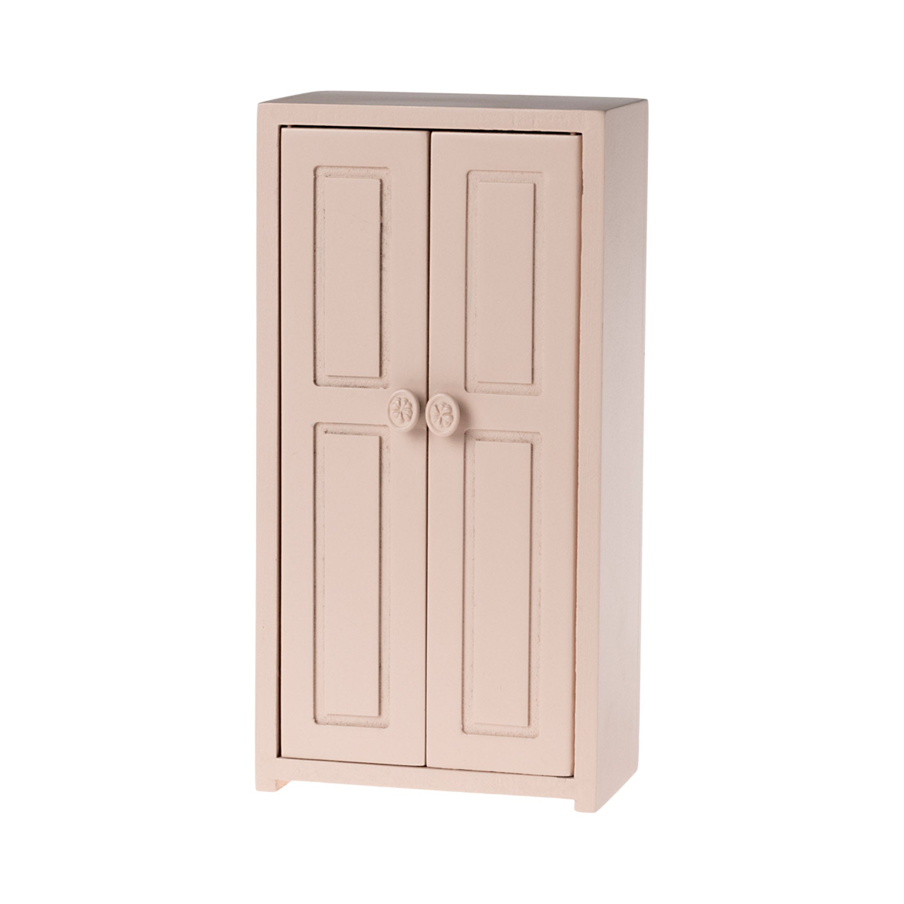 maileg pale pink dollshouse wardrobe