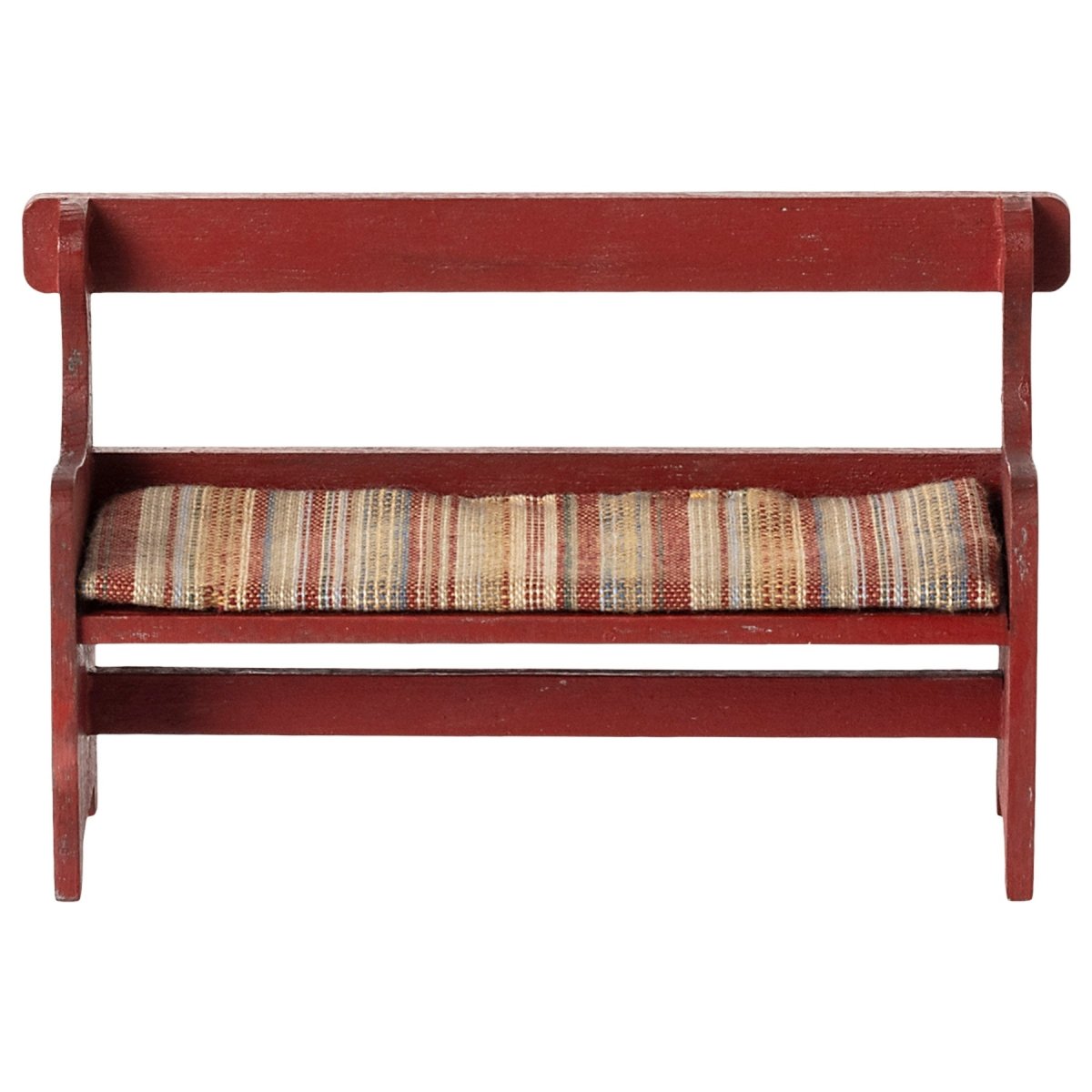 Maileg Bench, Mouse Size - Red - I Want That Present
