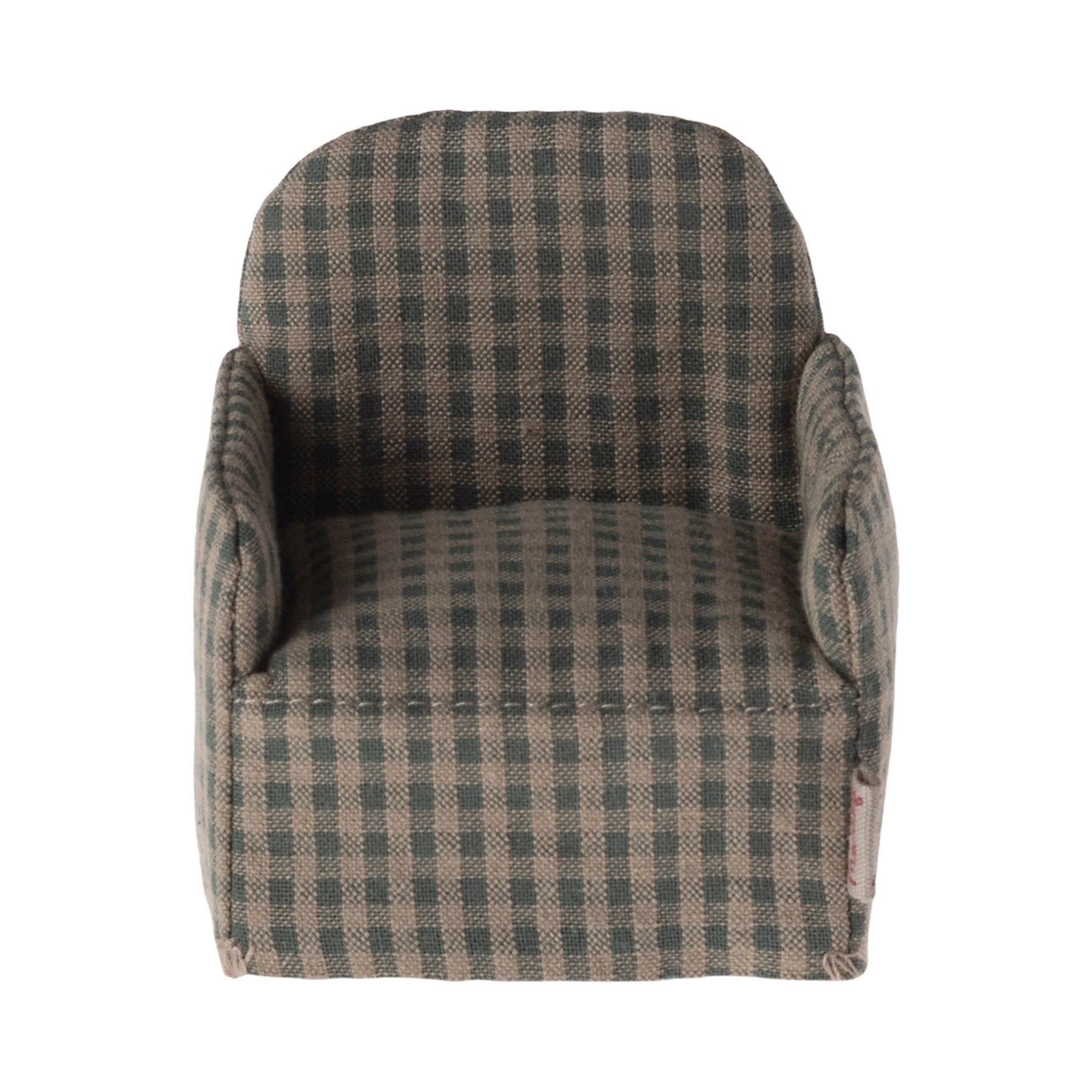 Maileg Mouse Chair - Green Check