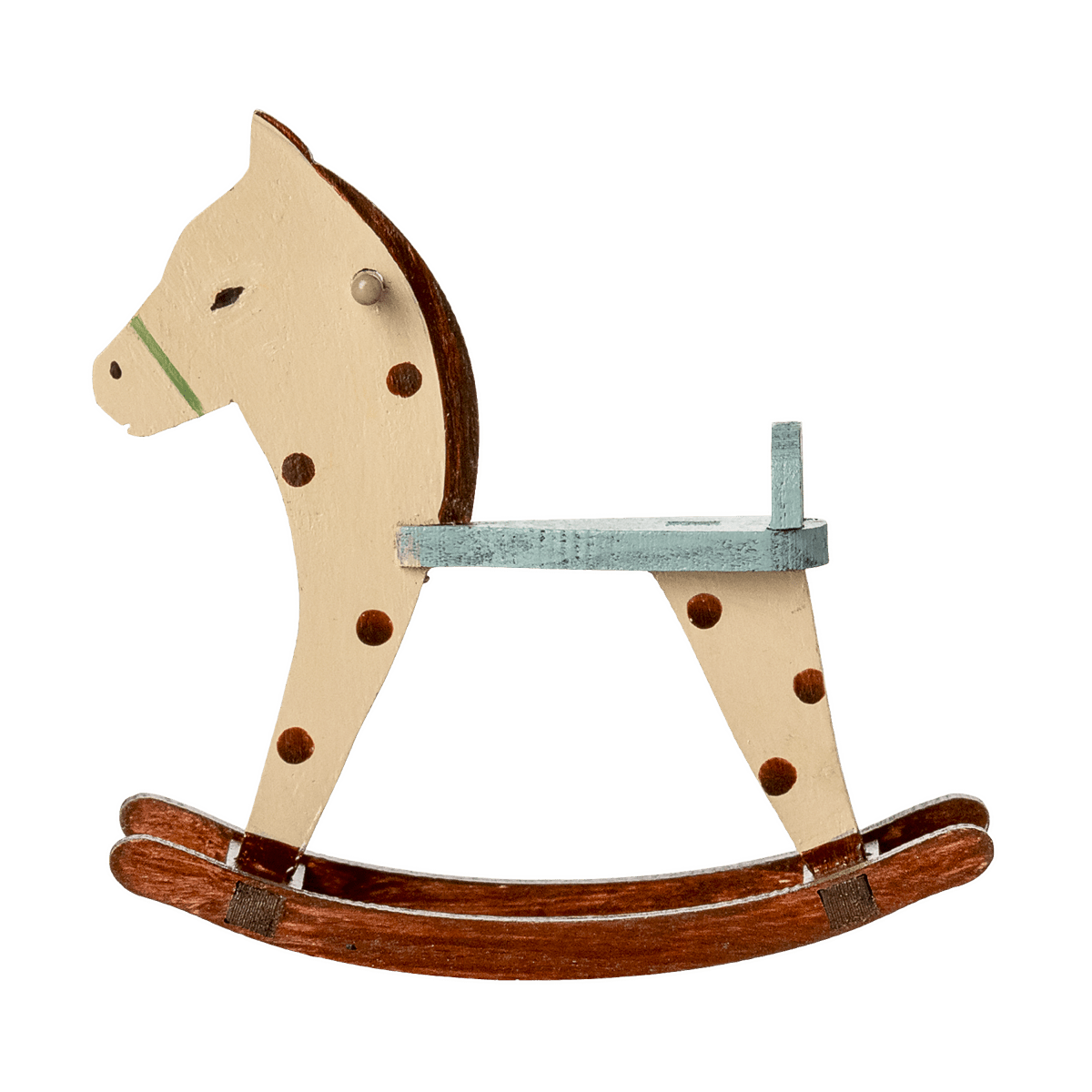 Maileg Rocking horse, Mouse - Spotted - I Want That Present