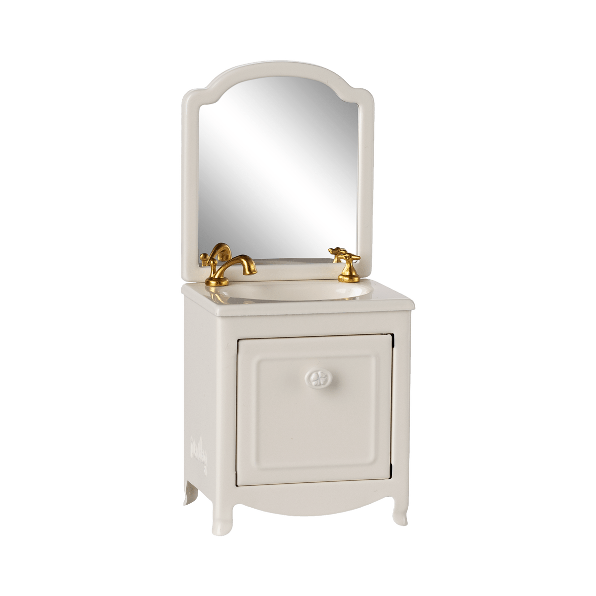 Maileg Sink Dresser w. Mirror, Mouse Size - White - I Want That Present