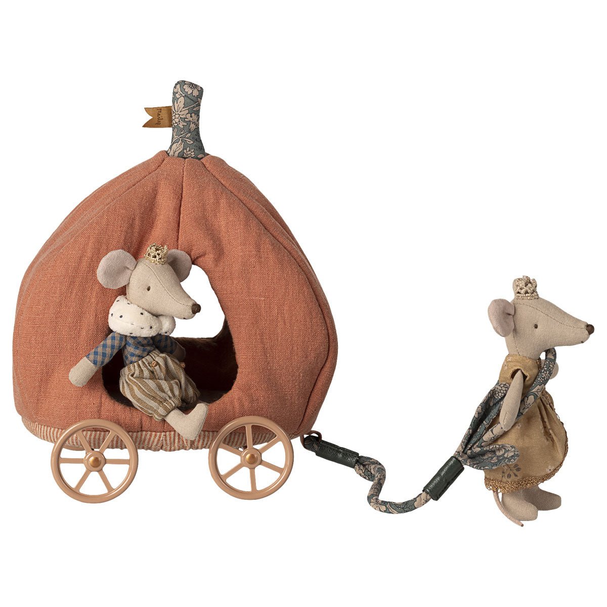 Maileg Pumpkin Carriage, Mouse - I Want That Present