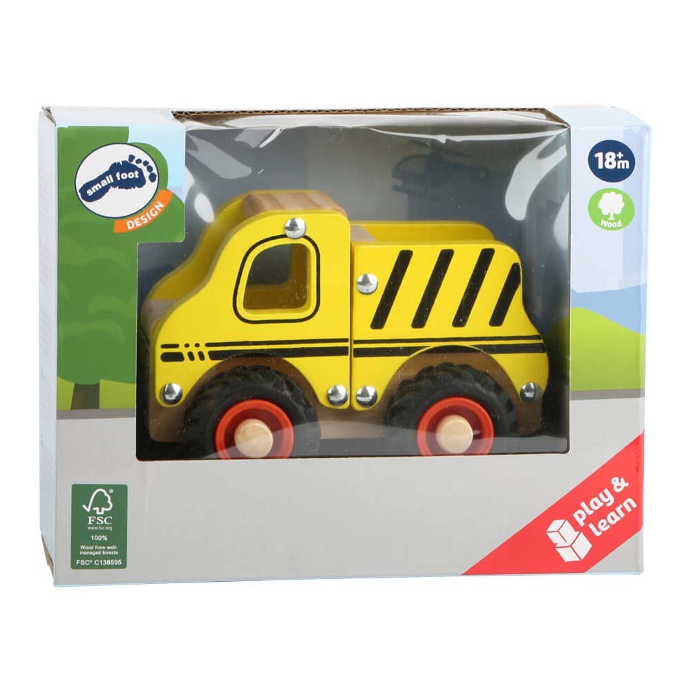 Wooden Construction Site Vehicle by Small Foot - DAMAGED BOX - I Want That Present