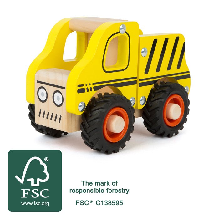 Wooden Construction Site Vehicle by Small Foot - DAMAGED BOX - I Want That Present