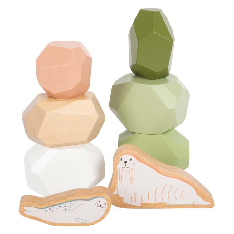 Wooden Balance Stones "Arctic" by Small Foot - I Want That Present