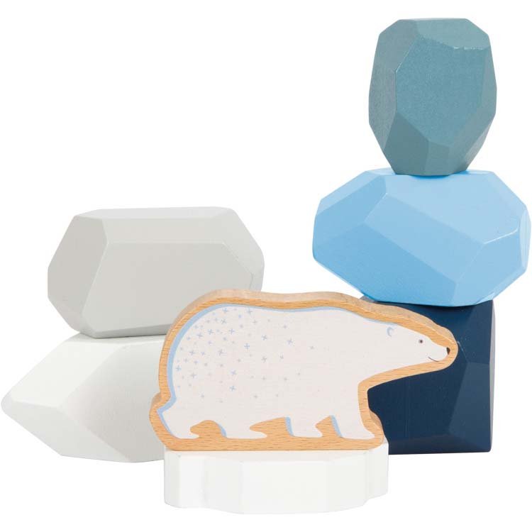 Wooden Balance Stones "Arctic" by Small Foot - I Want That Present
