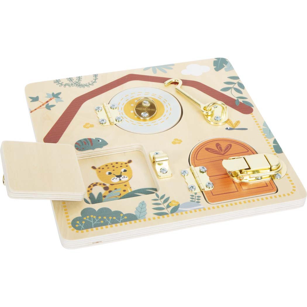 Latches and Locks Activity Safari Board by Small Foot - I Want That Present