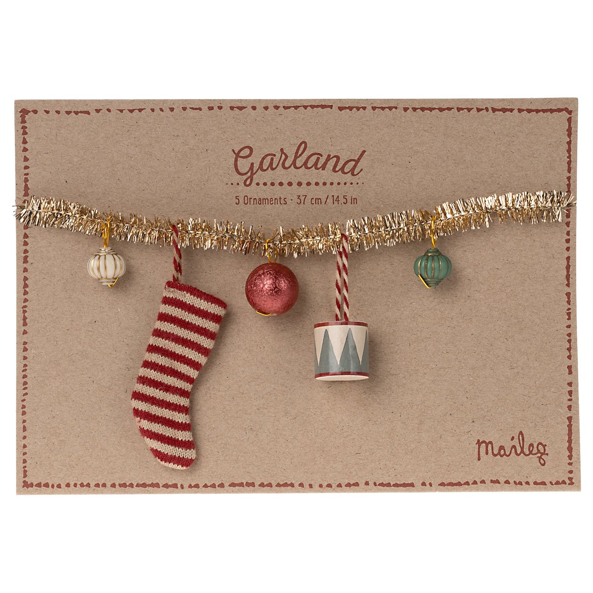 Maileg Christmas Garland, Tree & Sign Bundle - I Want That Present
