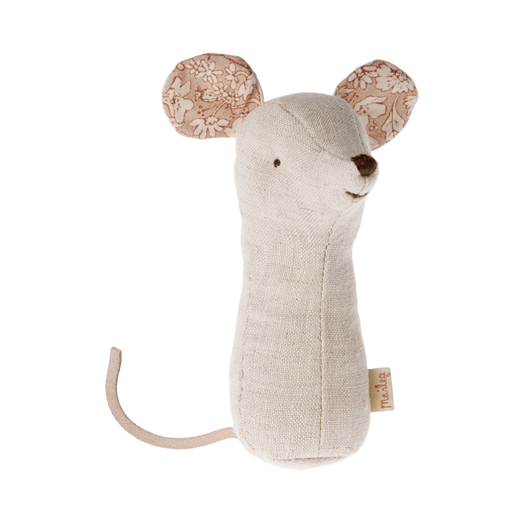Maileg Lullaby Friends, Mouse Rattle - Nature