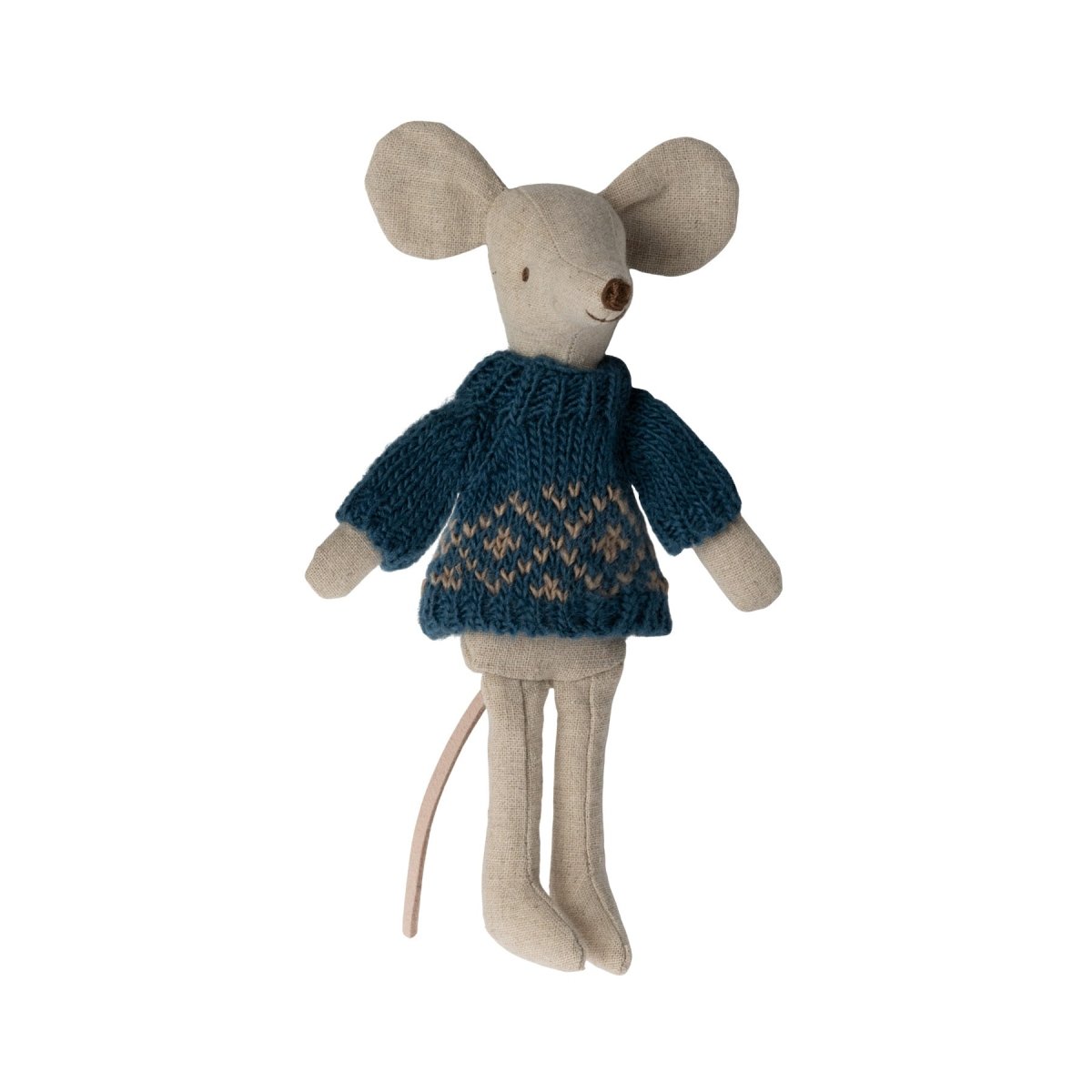 Maileg Dad Mouse Clothes - Blue Jumper - I Want That Present