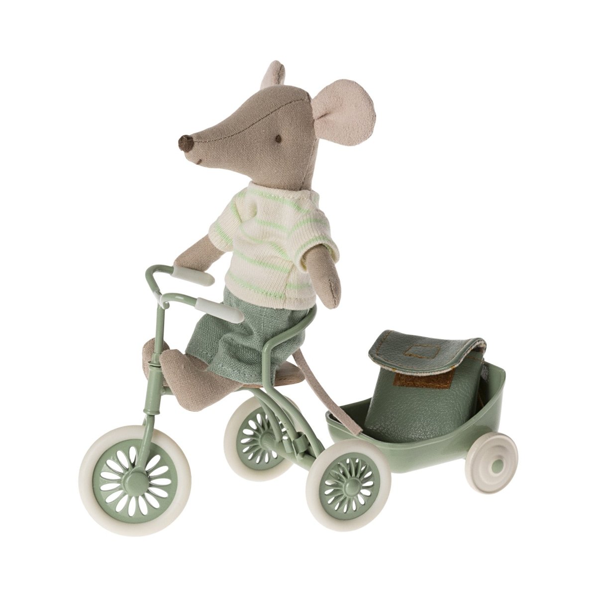 Maileg Tricycle Mouse, Big Brother - Green - I Want That Present