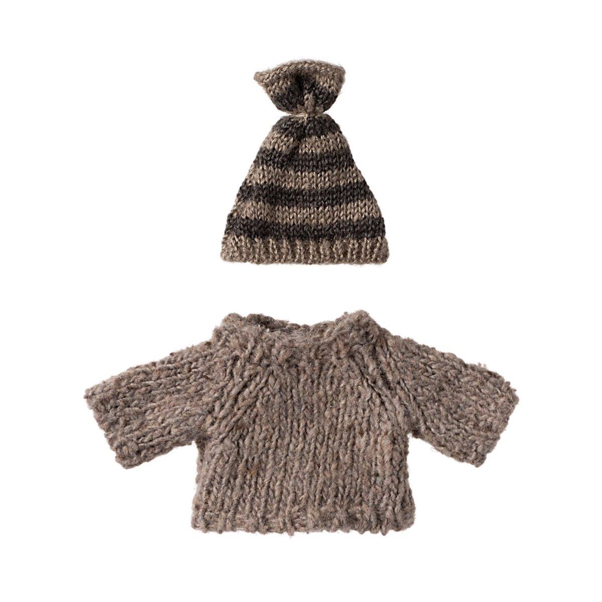Maileg Big Brother Knitted Jumper & Hat - I Want That Present