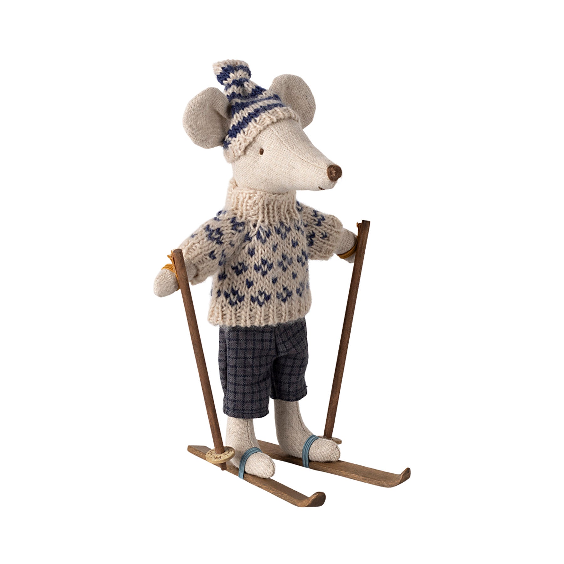 Maileg Winter Ski Mouse, Dad (with Hat)