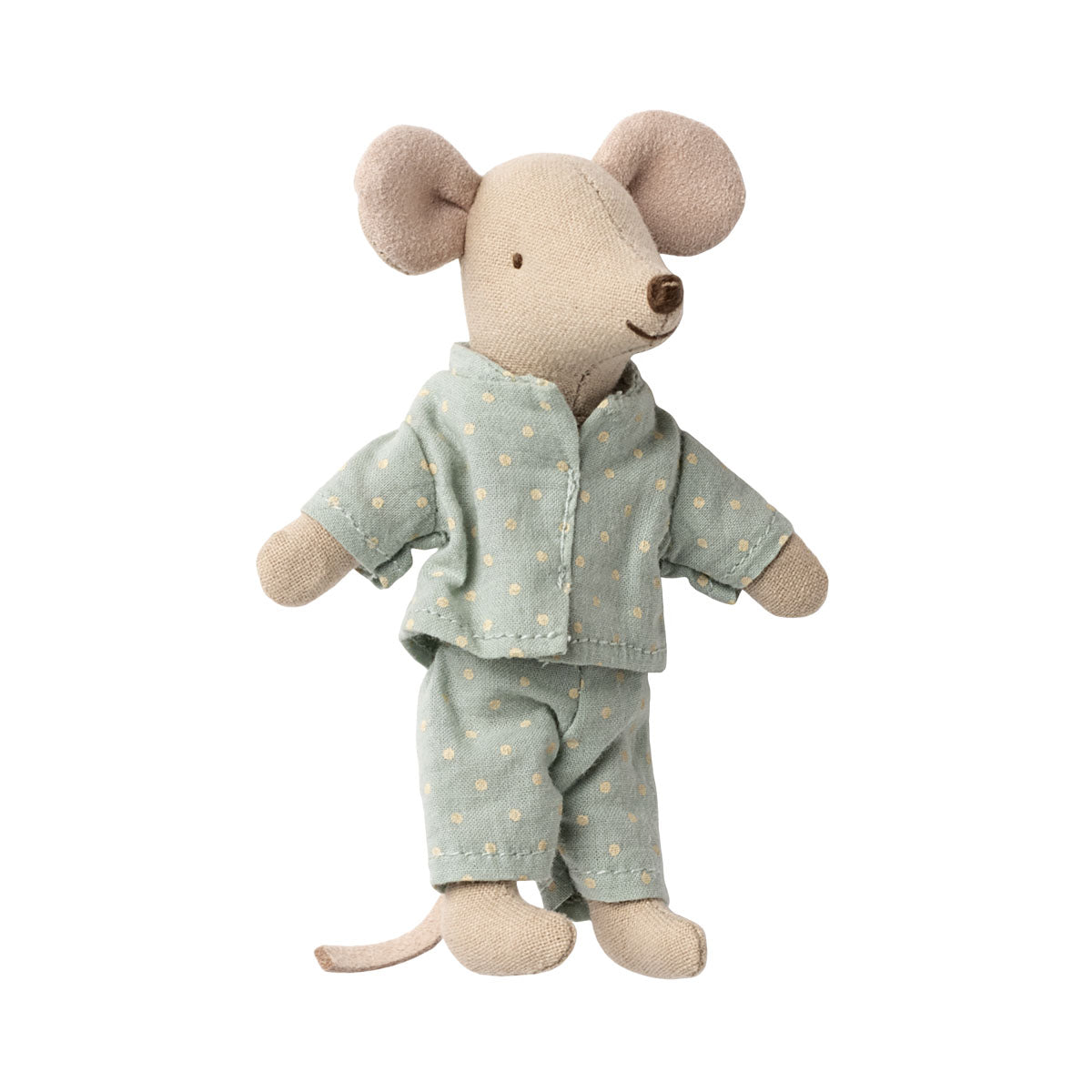 Maileg Little brother Mouse in PJs in a matchbox
