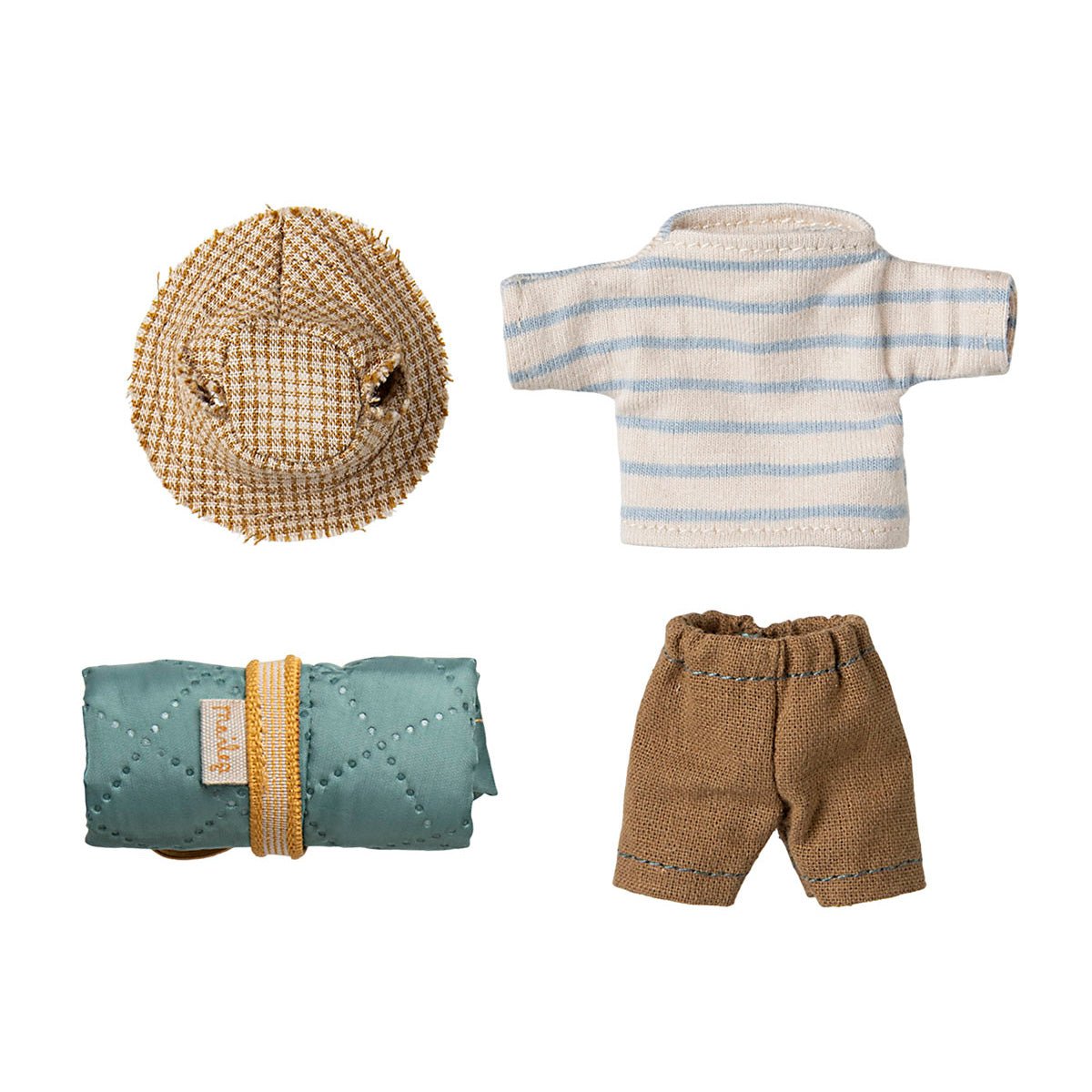 Maileg Hiker Mouse, Big Brother - Stripes - I Want That Present