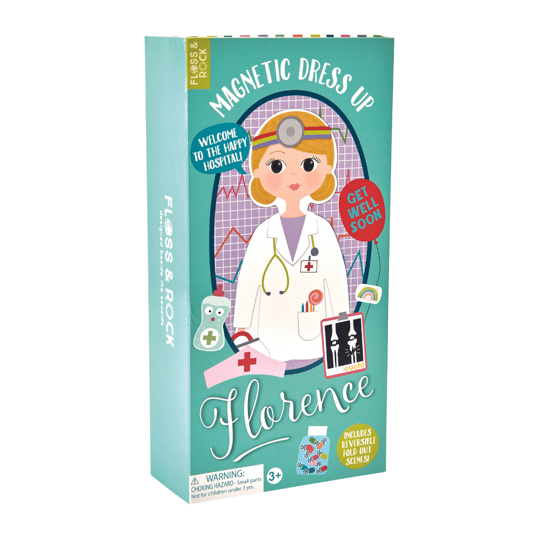 Wooden Magnetic Dress Up Doll - Florence - I Want That Present
