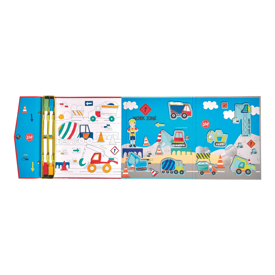 Magnetic Multi Play Scene - Construction - I Want That Present