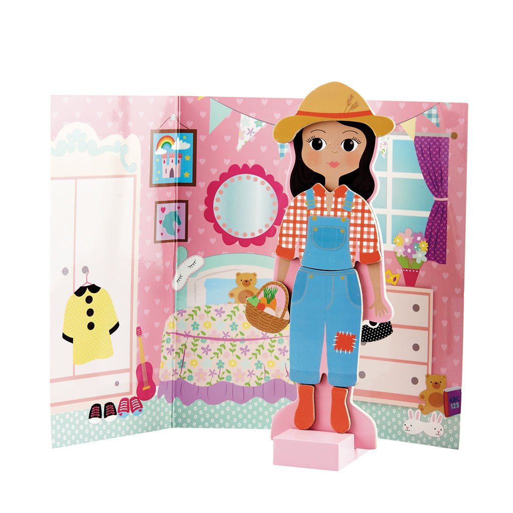 Wooden Magnetic Dress Up Doll - Sofia - I Want That Present