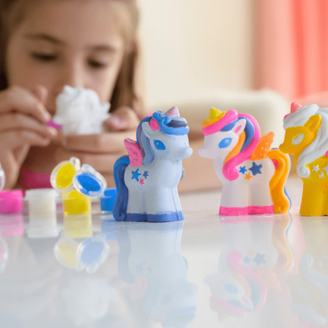 4M Mould & Paint - 3D Glitter Unicorn - DAMAGED BOX - I Want That Present