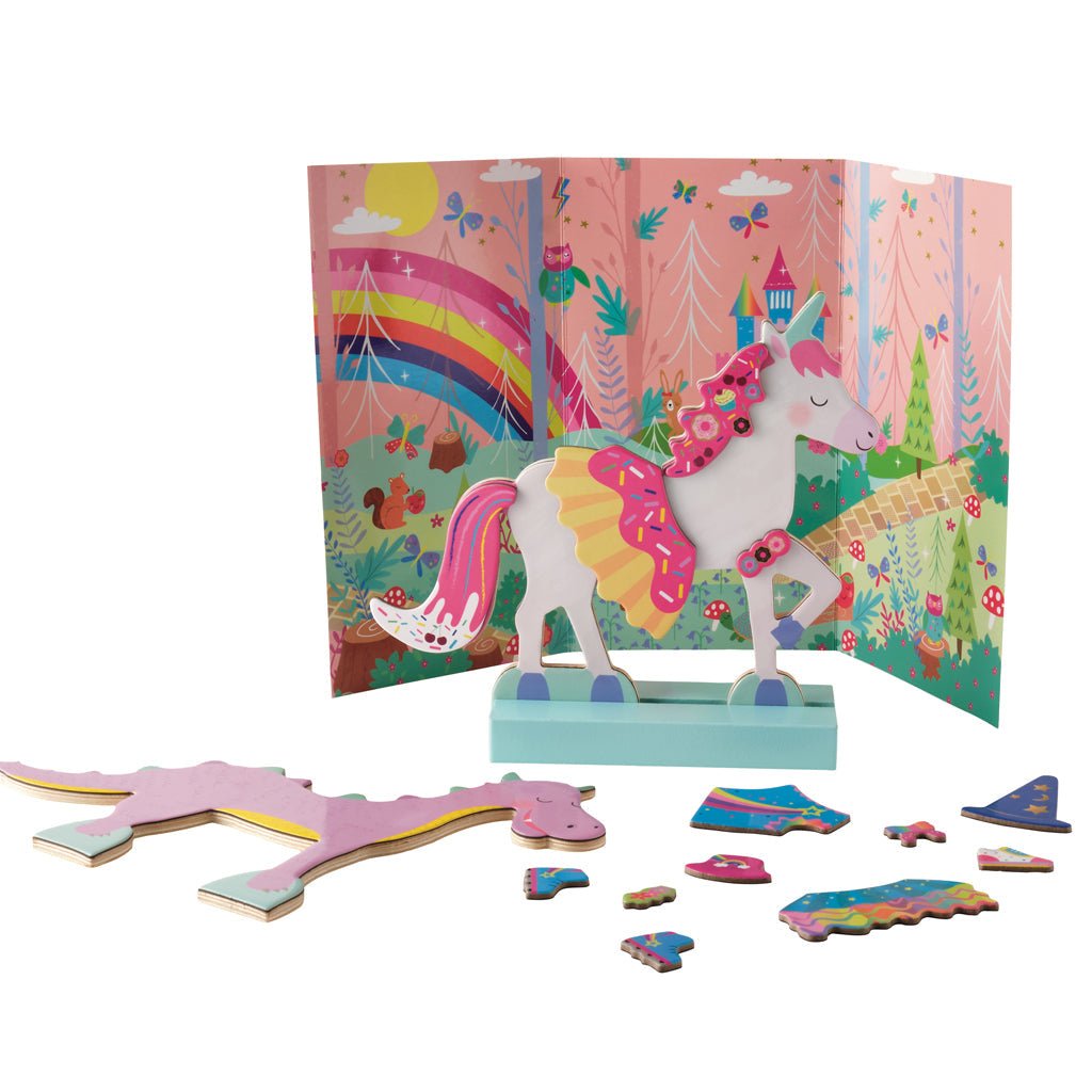 Wooden Magnetic Dress Up - Fantasy Pets - I Want That Present