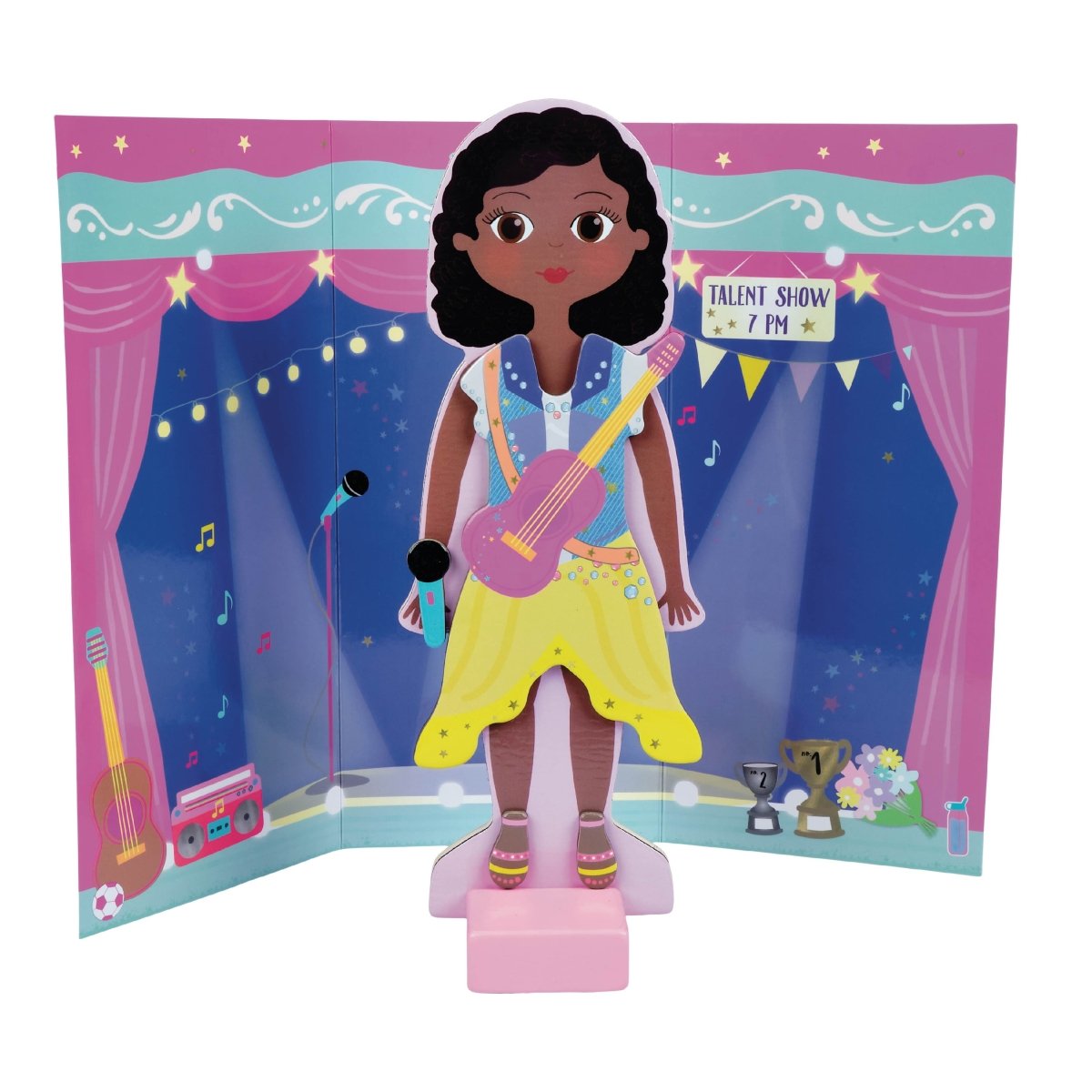 Wooden Magnetic Dress Up Doll - Zoey - I Want That Present