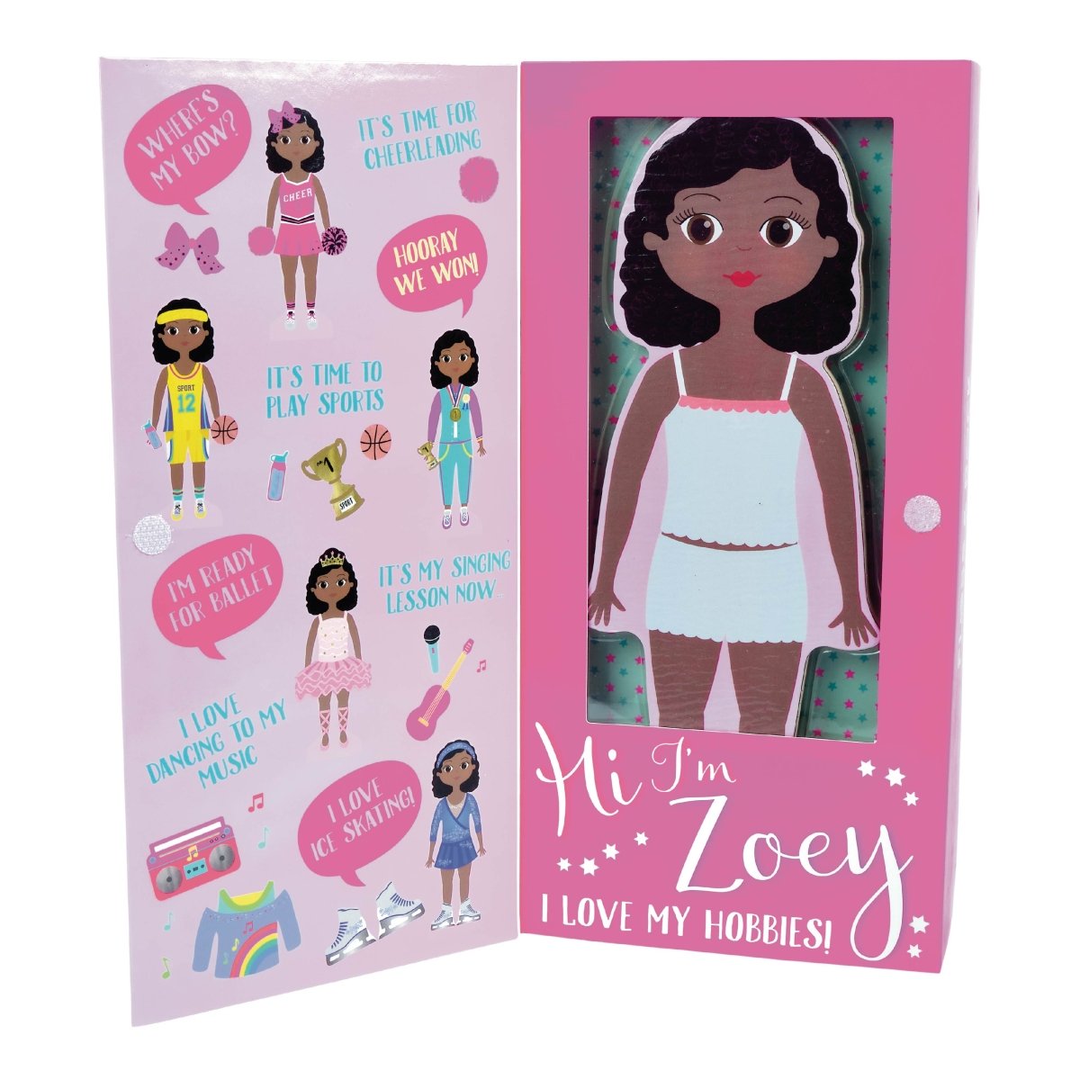 Wooden Magnetic Dress Up Doll - Zoey - I Want That Present