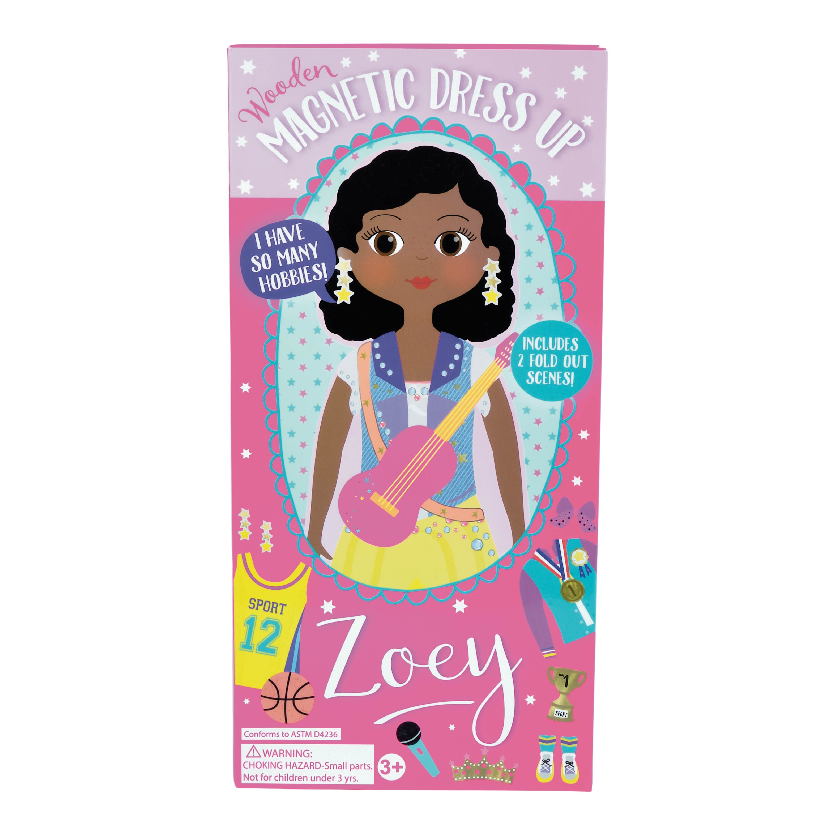 Wooden Magnetic Dress Up Doll - Zoey