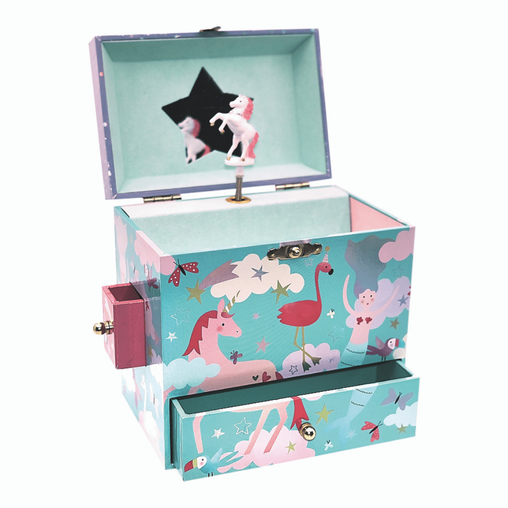 Musical Jewellery Box With 3 Drawers - Fantasy - I Want That Present
