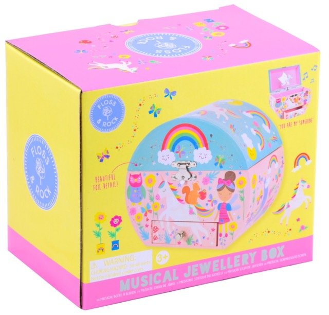 Musical Jewellery Box Oval Shape - Rainbow Fairy - I Want That Present
