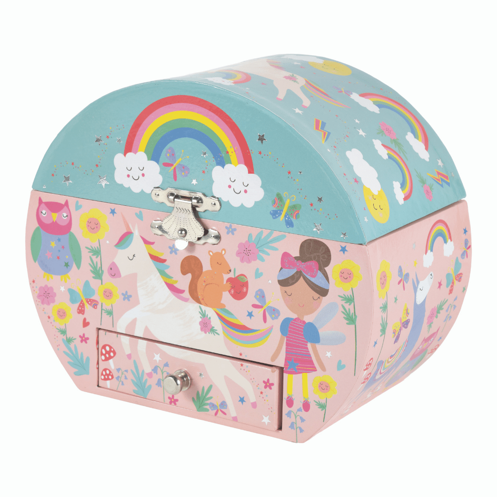 Musical Jewellery Box Oval Shape - Rainbow Fairy - I Want That Present