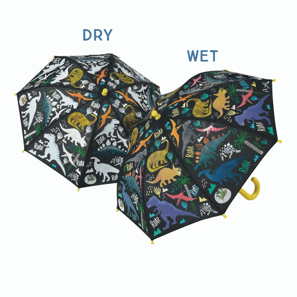 Colour Changing Umbrella - Dinosaur - I Want That Present