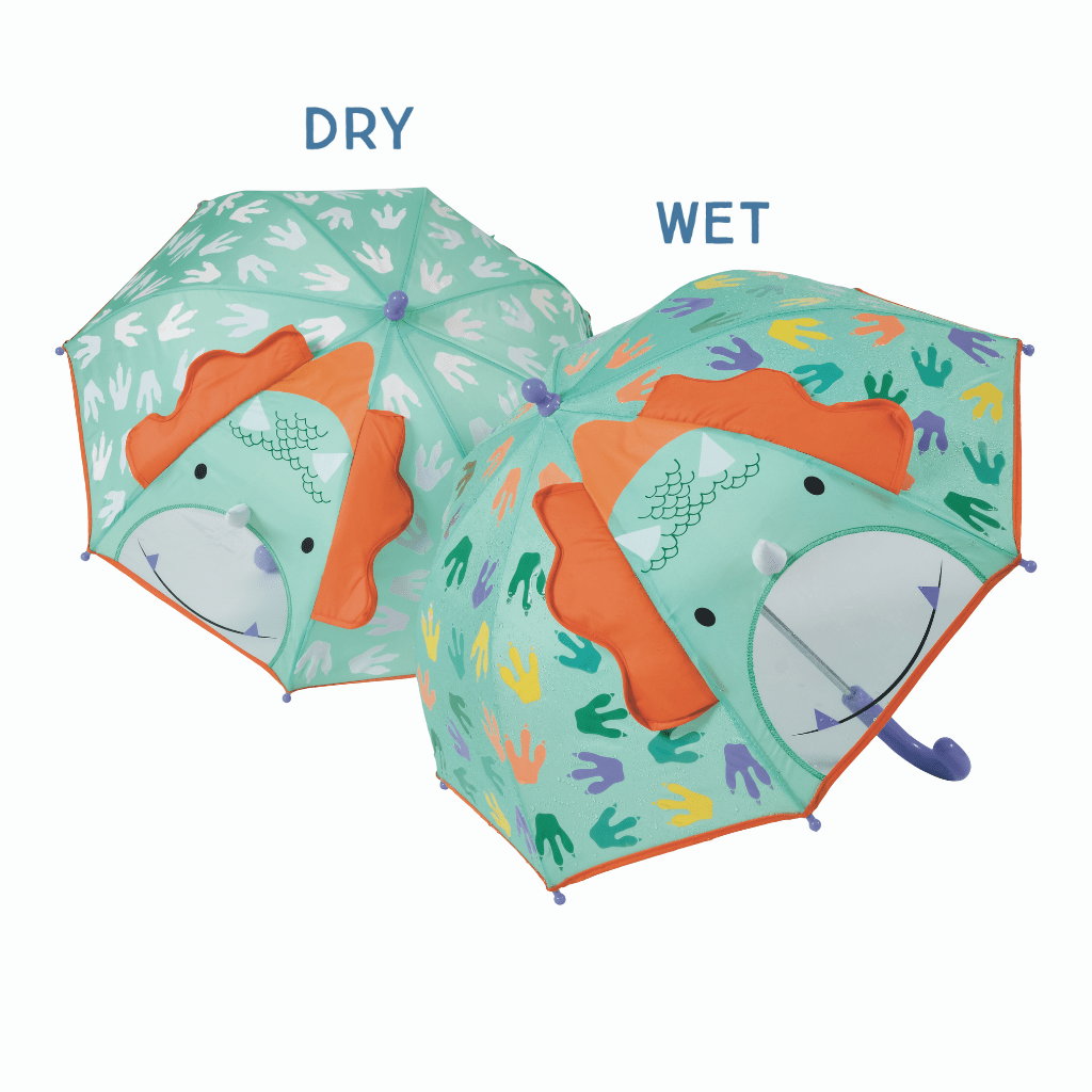 Colour Changing 3D Umbrella - Dinosaur - I Want That Present