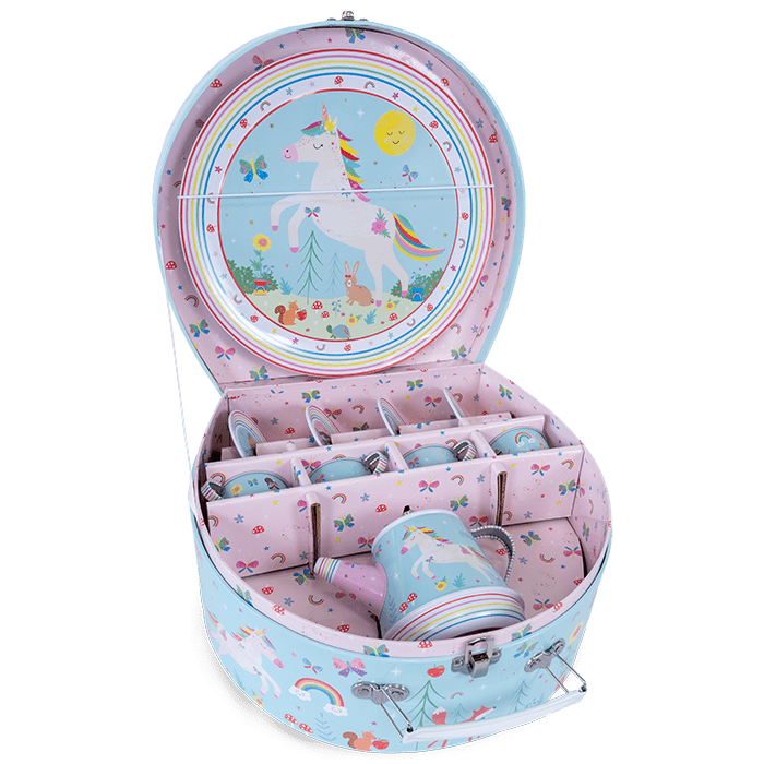 11 Piece Musical Tea Set - Rainbow Fairy - I Want That Present