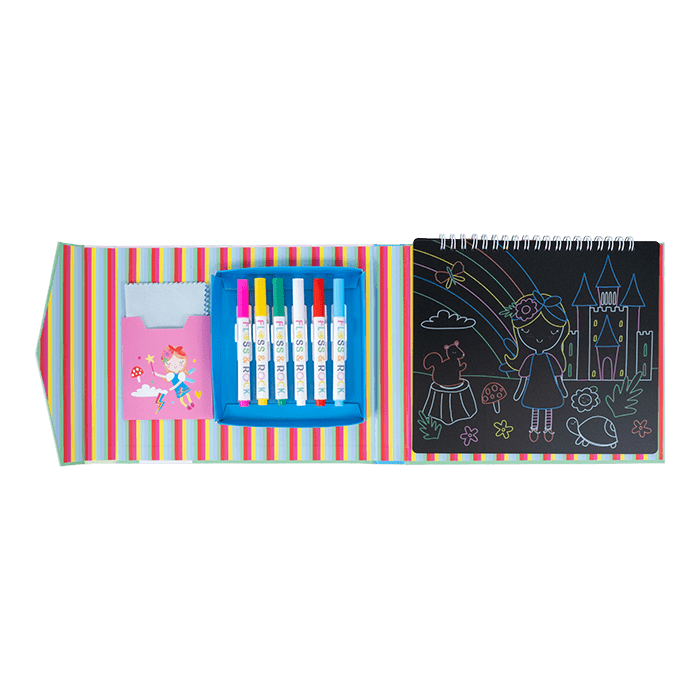Chalk Board Sketchbook - Rainbow Fairy - I Want That Present