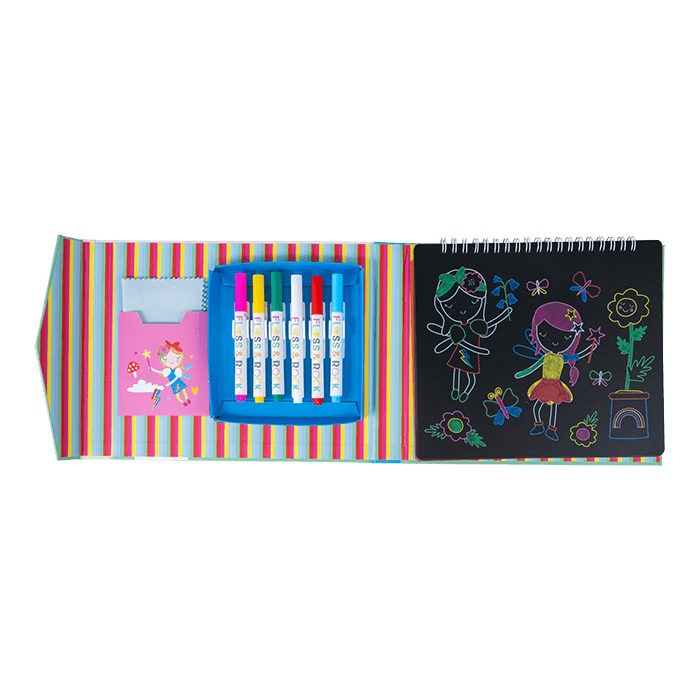 Chalk Board Sketchbook - Rainbow Fairy - I Want That Present