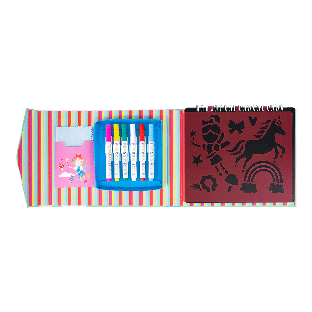 Chalk Board Sketchbook - Rainbow Fairy - I Want That Present