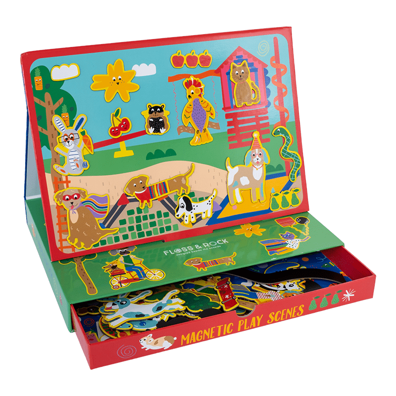 Magnetic Play Scene - Pets - I Want That Present