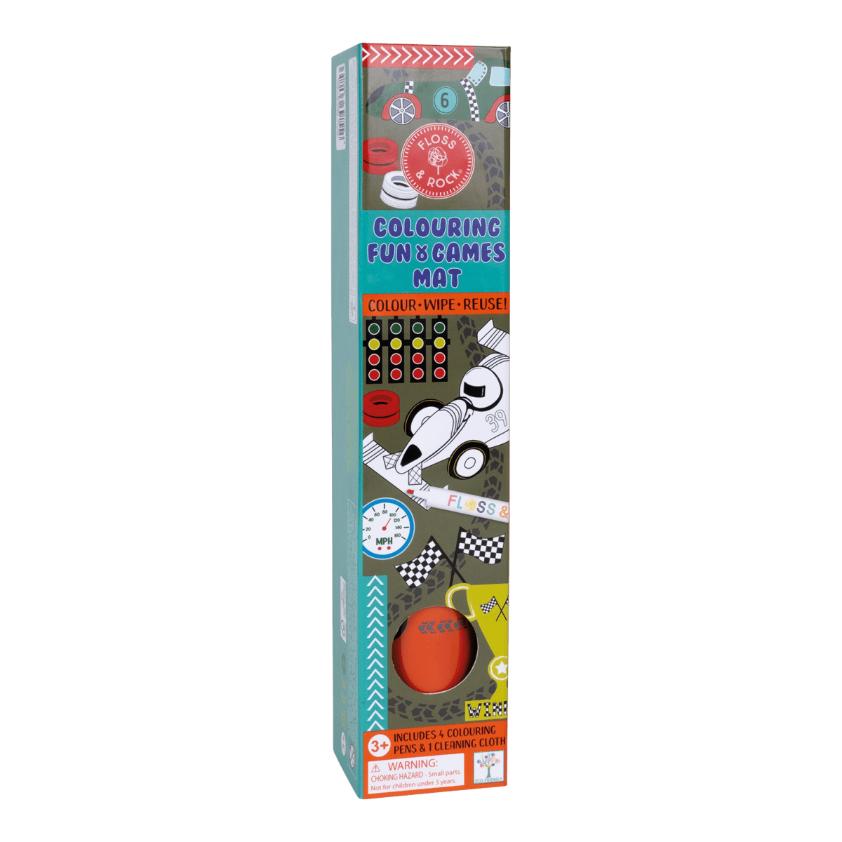 Colouring Fun & Games Mat - Cars - I Want That Present