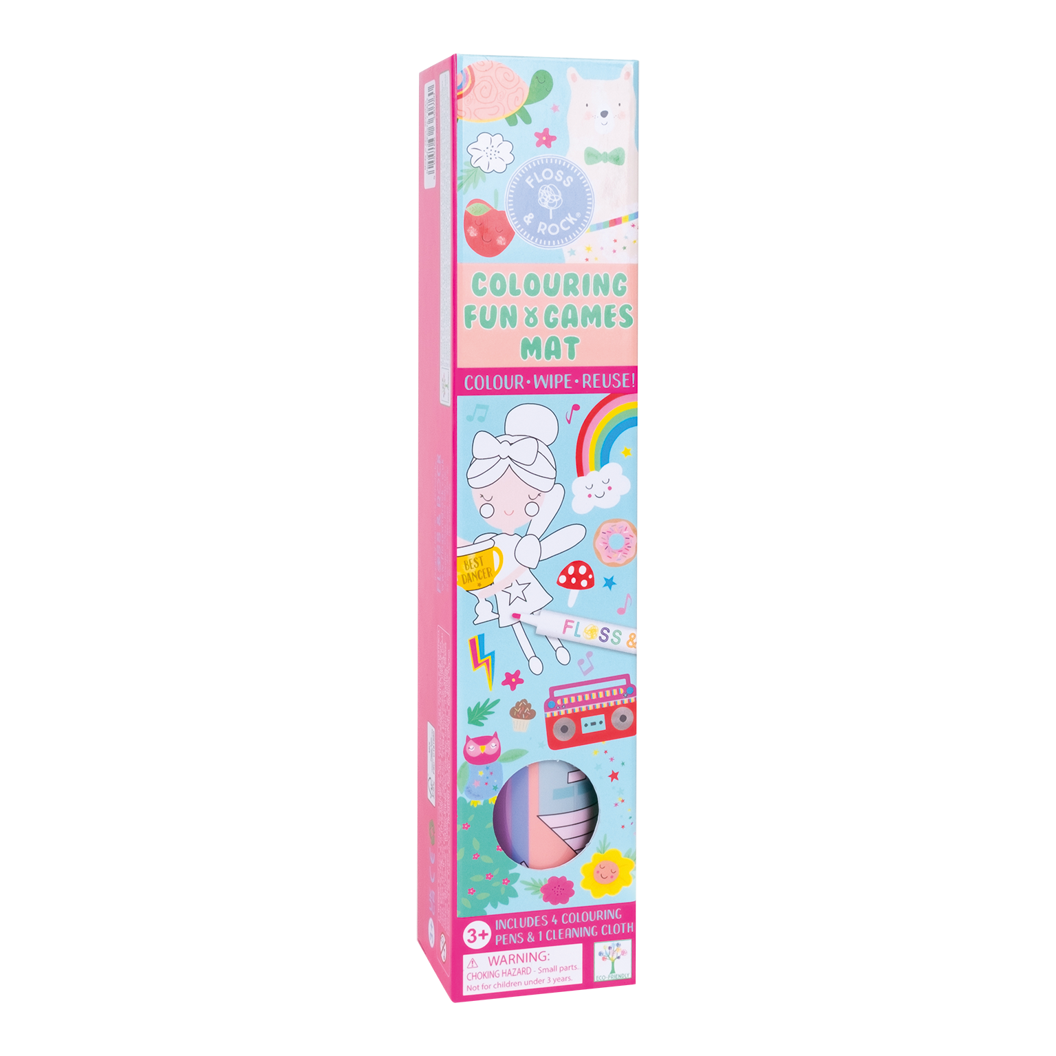 Colouring Fun & Games Mat - Rainbow Fairy