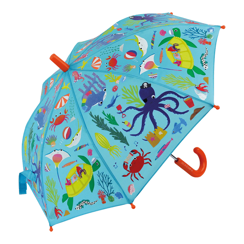 Colour Changing Umbrella - Ocean - I Want That Present