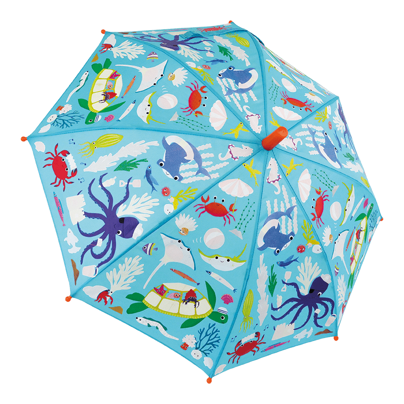 Colour Changing Umbrella - Ocean - I Want That Present