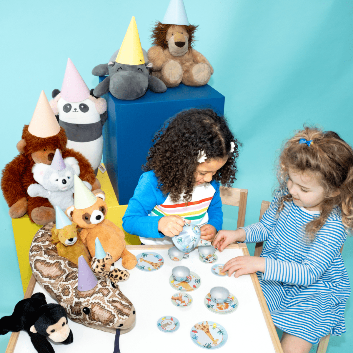 14pc Tin Tea Set - Jungle - I Want That Present