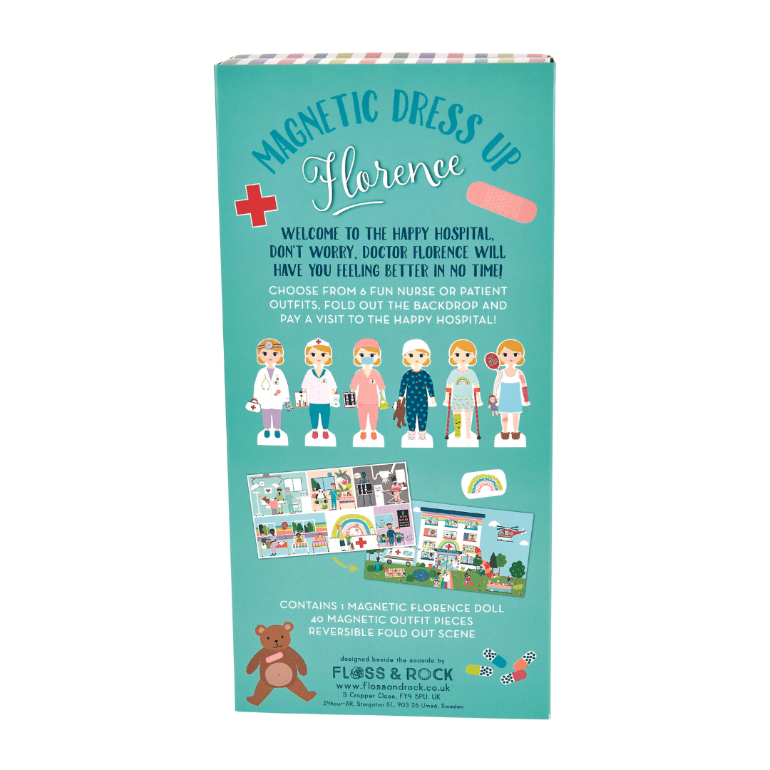 Wooden Magnetic Dress Up Doll - Florence - I Want That Present