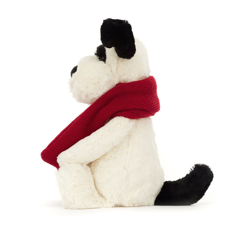 Jellycat Bashful Winter Puppy - I Want That Present