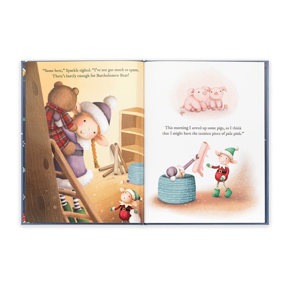 Jellycat Eldo Elf and the Patchwork Bashful Bunny Book - I Want That Present
